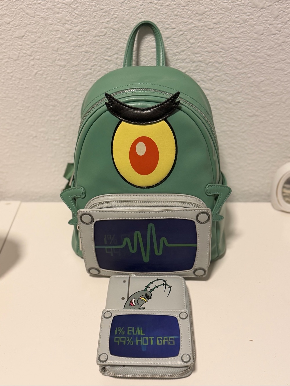 Plankton Mini Backpack with Matching Wallet